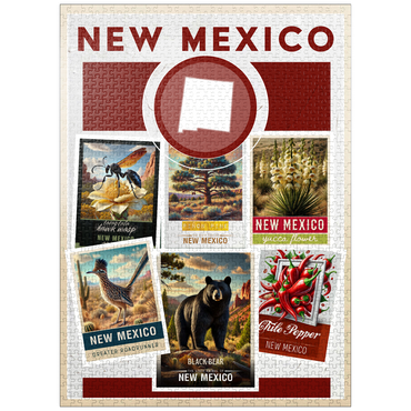 puzzleplate Collage: New Mexico State Symbols 1000 Jigsaw Puzzle