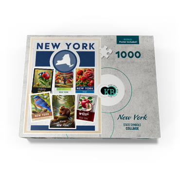 Collage: New York State Symbols 1000 Jigsaw Puzzle box view3