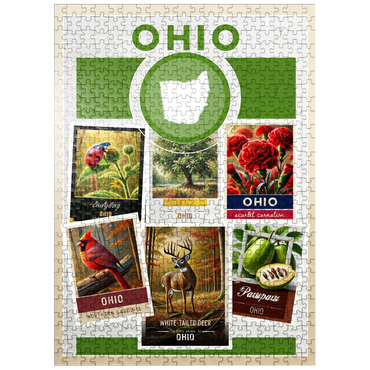 puzzleplate Collage: Ohio State Symbols 500 Jigsaw Puzzle