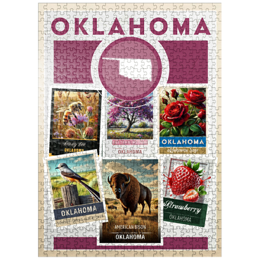 puzzleplate Collage: Oklahoma State Symbols 500 Jigsaw Puzzle