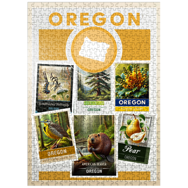puzzleplate Collage: Oregon State Symbols 500 Jigsaw Puzzle