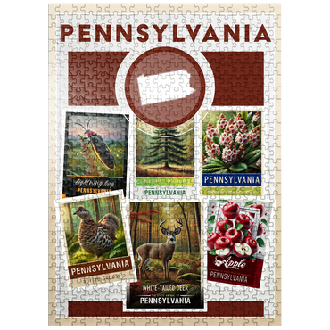 puzzleplate Collage: Pennsylvania State Symbols 500 Jigsaw Puzzle