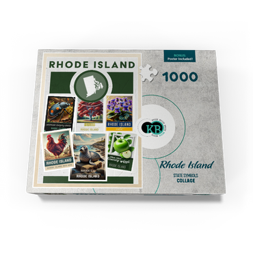 Collage: Rhode Island State Symbols 1000 Jigsaw Puzzle box view3