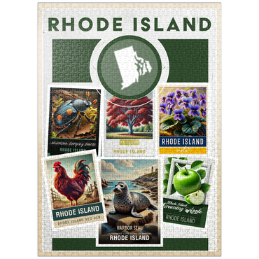 puzzleplate Collage: Rhode Island State Symbols 1000 Jigsaw Puzzle