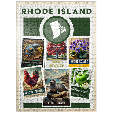 puzzleplate Collage: Rhode Island State Symbols 500 Jigsaw Puzzle