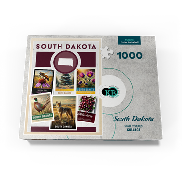 Collage: South Dakota State Symbols 1000 Jigsaw Puzzle box view3