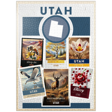 puzzleplate Collage: Utah State Symbols 1000 Jigsaw Puzzle
