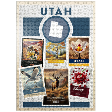 puzzleplate Collage: Utah State Symbols 500 Jigsaw Puzzle