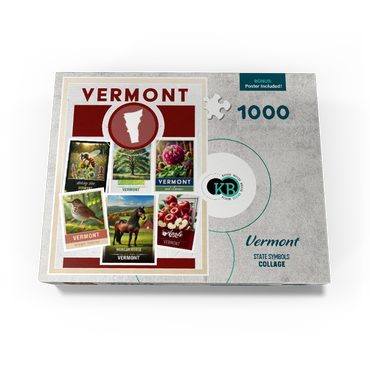 Collage: Vermont State Symbols 1000 Jigsaw Puzzle box view3
