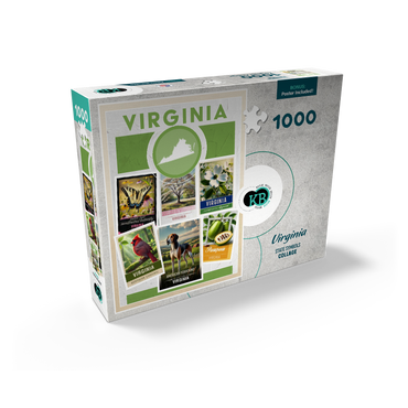 Collage: Virginia State Symbols 1000 Jigsaw Puzzle box view2