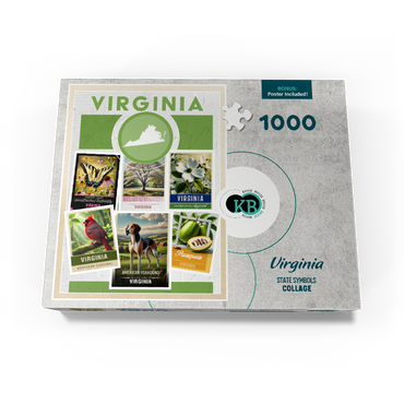Collage: Virginia State Symbols 1000 Jigsaw Puzzle box view3