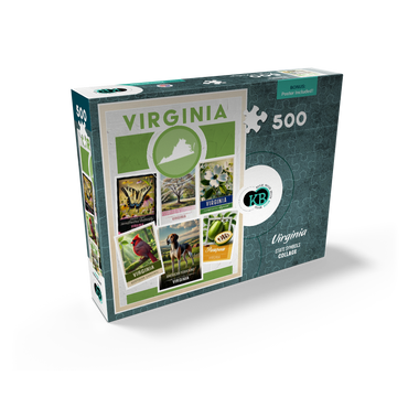 Collage: Virginia State Symbols 500 Jigsaw Puzzle box view2