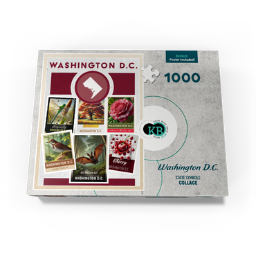 Collage: Washington D.C. State Symbols 1000 Jigsaw Puzzle box view3