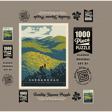 Shenandoah National Park: Blue Ridge Beauty 1000 Jigsaw Puzzle box 3D Modell