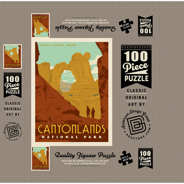 Canyonlands National Park: Angel Arch 100 Jigsaw Puzzle box 3D Modell