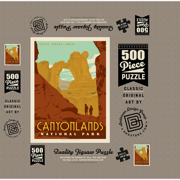 Canyonlands National Park: Angel Arch 500 Jigsaw Puzzle box 3D Modell