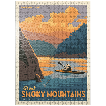 puzzleplate Great Smoky Mountains National Park: Fontana Lake 500 Jigsaw Puzzle