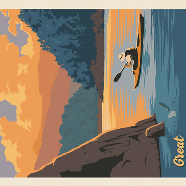 Great Smoky Mountains National Park: Fontana Lake 500 Jigsaw Puzzle 3D Modell