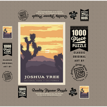 Joshua Tree National Park 1000 Jigsaw Puzzle box 3D Modell