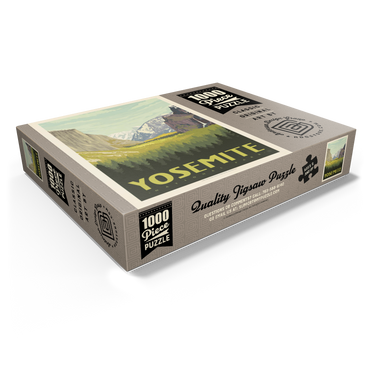 Yosemite National Park: Valley View with El Capitan and Bridalveil Fall 1000 Jigsaw Puzzle box view1