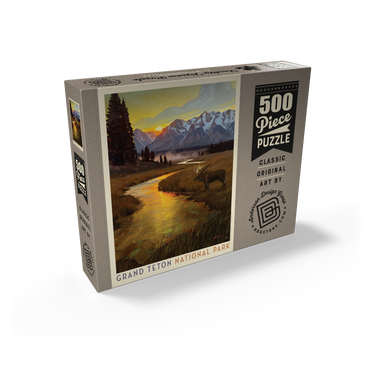 Grand Teton National Park: Lone Moose 500 Jigsaw Puzzle box view2