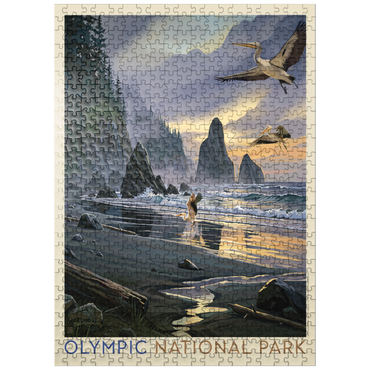 puzzleplate Olympic National Park: Pelican Paradise 500 Jigsaw Puzzle