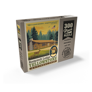 Yellowstone National Park: Roosevelt Lodge 300 Jigsaw Puzzle box view2