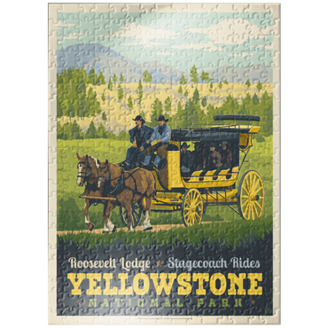 puzzleplate Yellowstone National Park: Stage Coach Adventure 300 Jigsaw Puzzle
