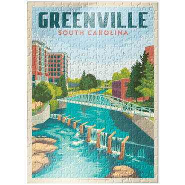 puzzleplate Greenville, South Carolina: Reedy River Bridge 300 Jigsaw Puzzle