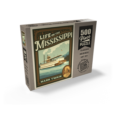 Life On The Mississippi: Mark Twain 500 Jigsaw Puzzle box view2