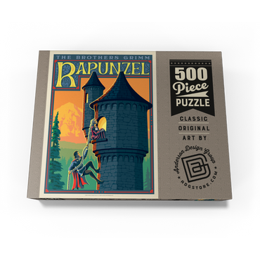 Rapunzel: Brothers Grimm 500 Jigsaw Puzzle box view3