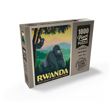 Volcanoes National Park Rwanda Mountain Gorillas 1000 Jigsaw Puzzle box view2
