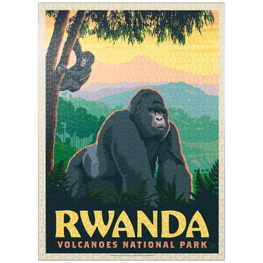 puzzleplate Volcanoes National Park Rwanda Mountain Gorillas 1000 Jigsaw Puzzle