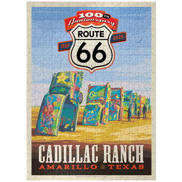 puzzleplate 100th Anniversary Of Route 66 - Cadillac Ranch, Amarillo Texas Sunset 300 Jigsaw Puzzle