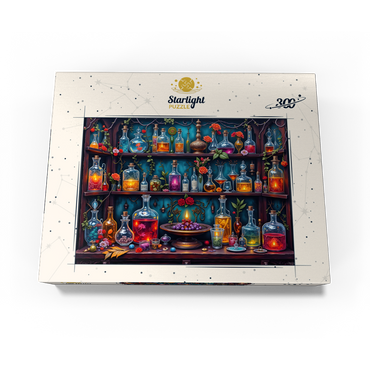 Enchanted Apothecary Shelf Glowing Potions 300 Jigsaw Puzzle box view3
