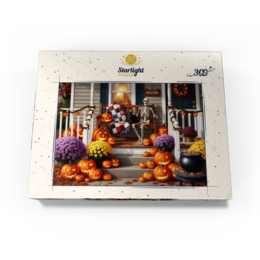 Cozy Halloween Front Porch Decor 300 Jigsaw Puzzle box view3