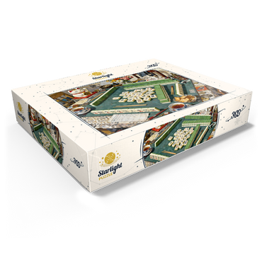 Mahjong Table Still Life With Lucky Cat 300 Jigsaw Puzzle box view1