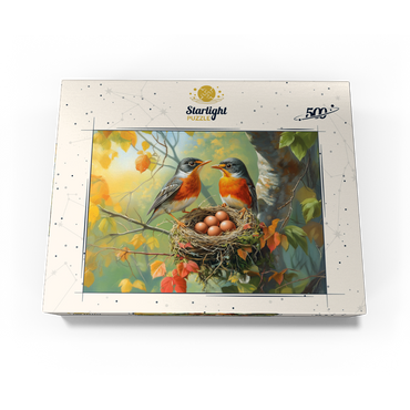 Autumn Songbird Nest with Eggs 500 Jigsaw Puzzle box view3