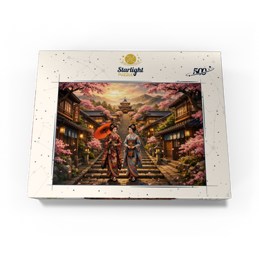 Kyoto Pagoda Street Cherry Blossoms 500 Jigsaw Puzzle box view3