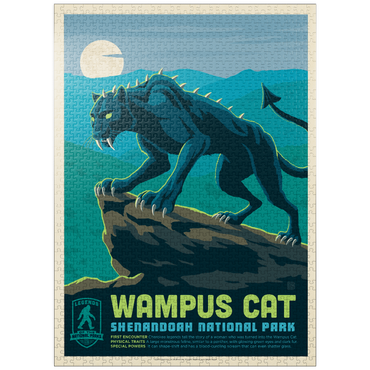 puzzleplate Legends Of The National Parks: Shenandoah's Wampus Cat 1000 Jigsaw Puzzle