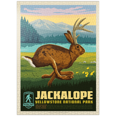 puzzleplate Legends Of The National Parks: Yellowstone's Jackalope 1000 Jigsaw Puzzle