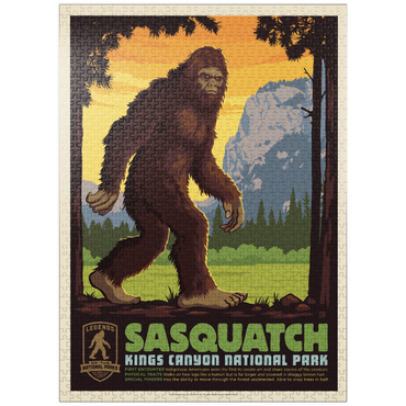 puzzleplate Legends Of The National Parks: Kings Canyon's Sasquatch 1000 Jigsaw Puzzle