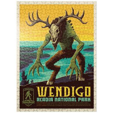 puzzleplate Legends Of The National Parks: Acadia's Wendigo 500 Jigsaw Puzzle