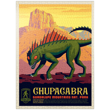 puzzleplate Legends Of The National Parks: Guadalupe Mountains Chupacabra 1000 Jigsaw Puzzle