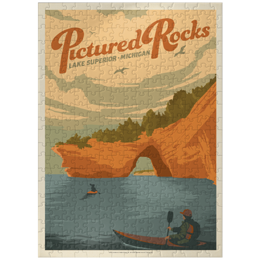 puzzleplate Pictured Rocks, MI: Lake Superior 300 Jigsaw Puzzle