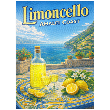 puzzleplate Limoncello - Lemon Terrace, Amalfi Coast 1000 Jigsaw Puzzle