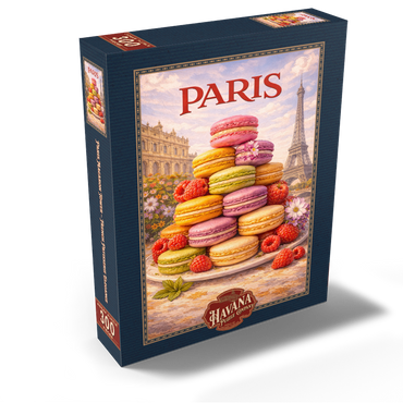 Paris Macaron Tower – French Patisserie Elegance 300 Jigsaw Puzzle box view2