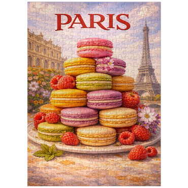 puzzleplate Paris Macaron Tower – French Patisserie Elegance 300 Jigsaw Puzzle