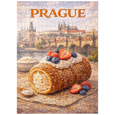 puzzleplate Prague Trdelník – Sweet Czech Street Pastry 500 Jigsaw Puzzle