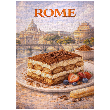 puzzleplate Rome Tiramisu – Classic Italian Coffee Dessert 300 Jigsaw Puzzle